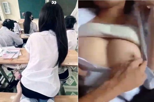 Jovem de seios perfeitos transando no natal