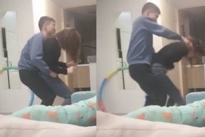 Morena peituda gemendo na socada do tesudo